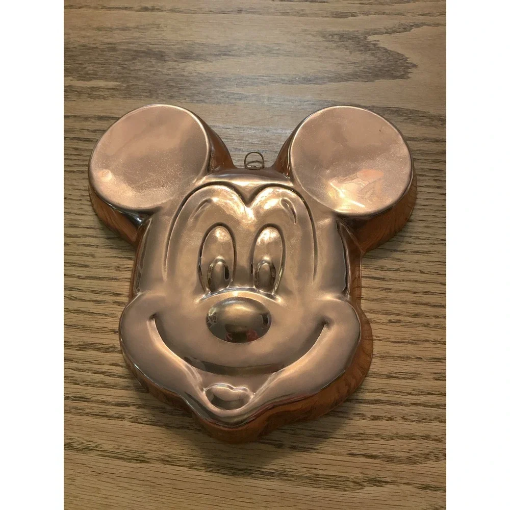 Vintage Disney Mickey Mouse Copper Cake Pan Gelatin Mold Wall Decor